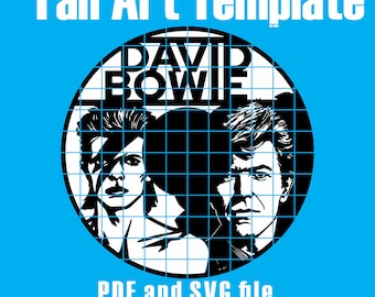 David Bowie Vinyl Record SVG Template – Laser Cut, Cricut Ready – Digital Download
