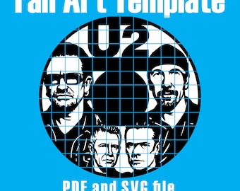 U2 Vinyl Record SVG Template: Laser Cut/Cricut DIY File (Digital Download)