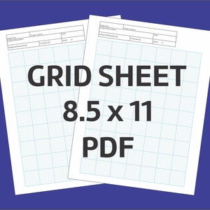 Grid Sheets - PDF Download  | 8.5&quot; x 11&quot;