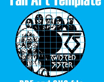 Twisted Sister - Vinyl Cutout Template