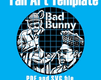 Bad Bunny Vinyl Record SVG: Laser Cut & Cricut Template (Digital Download)