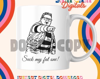 Heerlijke Derek Mug Clipart, grappige png, sublimatieontwerp (digitale download)