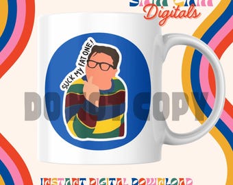 Heerlijke Derek suck my fat one afbeelding, instant download, sublimatie clipart, png (digitale download)