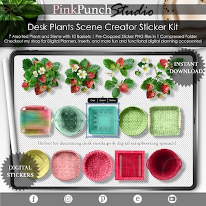 Fresa desperdiciada / Pegatinas de plantas / Png prerecortado / Pegatinas Goodnotes / Plantas / Planificador Clipart / Clipart Digital / GoodNotes