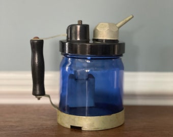 Miners Steam Vaporizer • F.C. Hunt MFG CO • Model No 175 • Handheld • Electric • Cobalt Blue • Industrial • Unusual