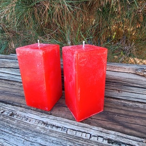 Thanksgiving, Autumn candle,Pillar candle 3x6, Autumn Orange Pillar Candle, scented candle,bathroom decor,Easter decor