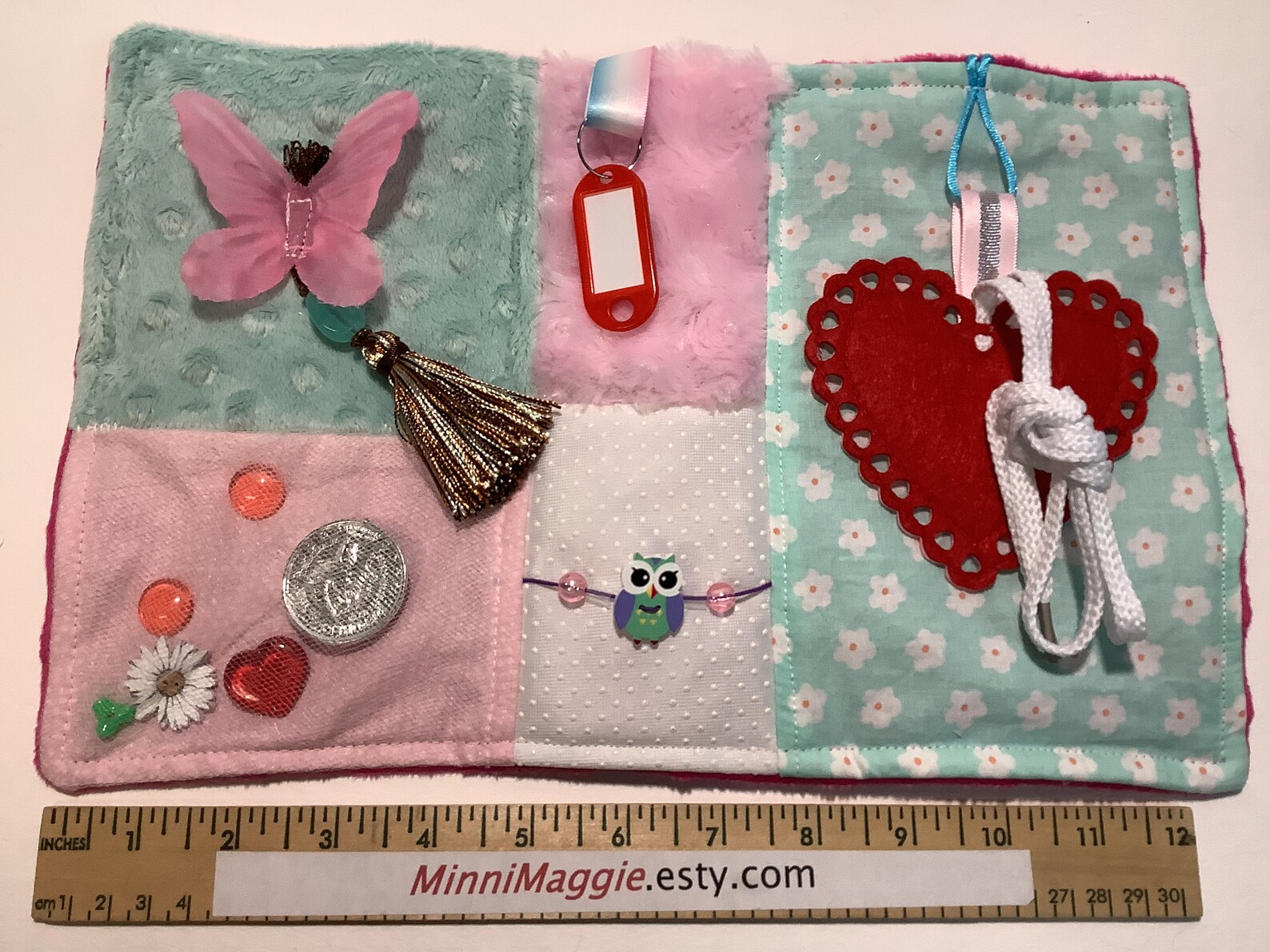 Fidget Sensory Lap Pad Alzheimers Dementia Textured Mat Adult Etsy