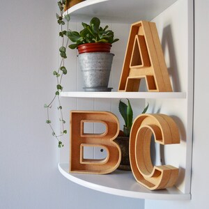 Floral Fillable Wooden Letters Etsy