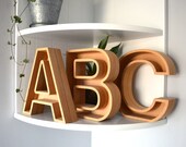 Hollow Wooden Letters UK - MDF Letters - Wall Letters - Freestanding - 18mm - Wedding Letters - Fillable letters