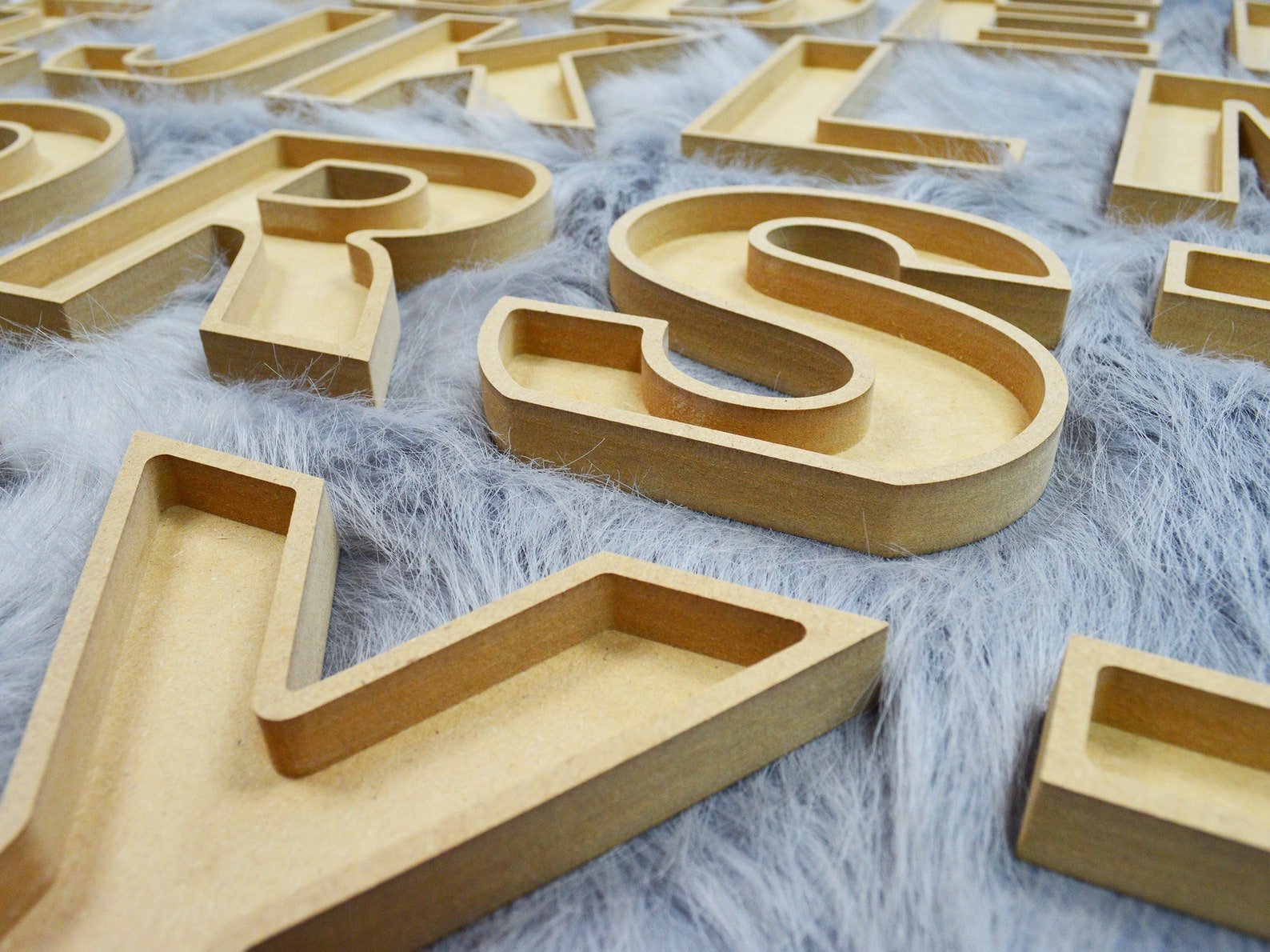 Fillable letters 18mm MDF / Wooden letters / Nursery letters Etsy