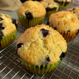 Sweet Blueberry Cream Muffins