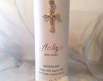 Personalised Christening/Baptism/Naming Day Candle