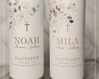 Personalised Christening/Baptism/Naming Day Candle