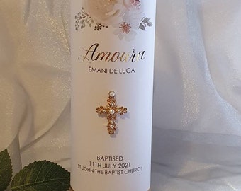 Personalised Christening/Baptism/Naming Day Candle