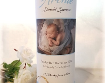 Personalised Christening/Baptism/Naming Day Candle