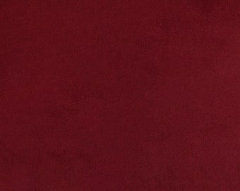 Dark Red Solid Minky Fabric by Shannon Fabrics, Solid Color Fabric by the Yard