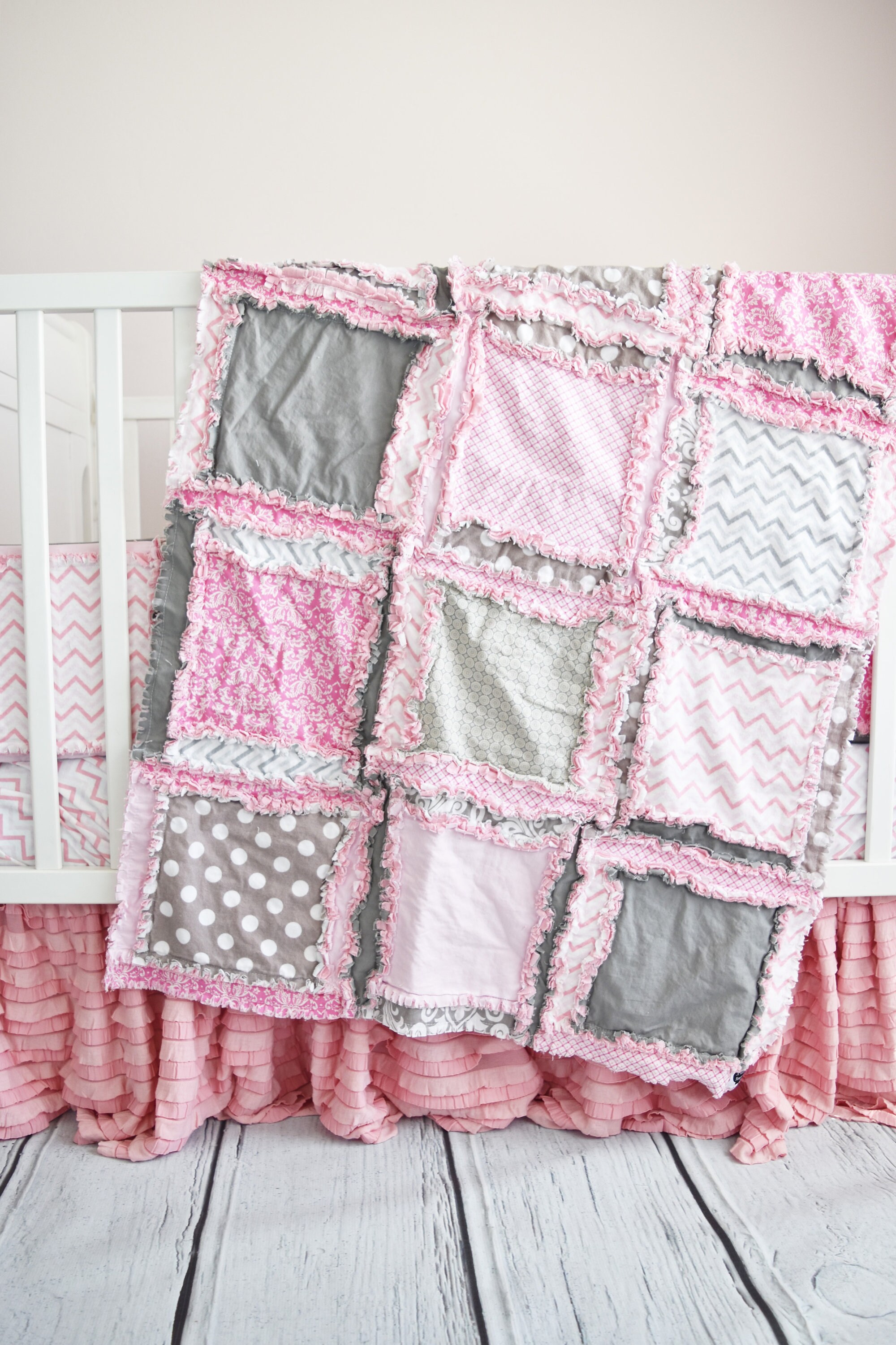 Rag Quilt Kit Baby Girl Quilt Kit Baby Shower Gift | Etsy