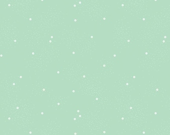 Mint Cotton Fabric by the Yard by Riley Blake Designs, Quilters Cotton Tiny Print Fabric
