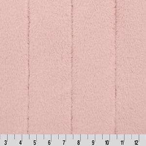 Blush Pink Luxe Faux Fur Fabric from Shannon Fabrics by the Yard | Many Sizes Available Blush Cuddle Velvety Touch Fur Embossed Solid Rose
