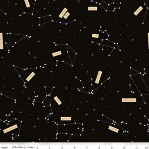NASA Constellation Fabric | Glow in the Dark Outer Space Cotton, Riley Blake Designs Quilting Yard