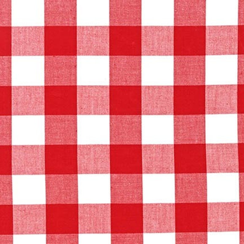 Red and White Plaid Cotton Fabric Robert Kaufman Carolina Etsy