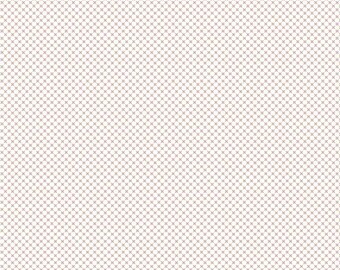 Rose Gold Tiny Print Cotton Fabric by Yard, Blush Pink Quilting Sashing Miniature Fabric
