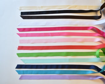 7/8 Grosgrain Ribbon 10 Yard Increments in Many Colors, Wholesale Ribbon