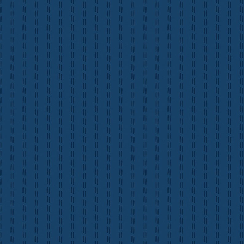 Navy Cotton Fabric by the Yard, Tone on Tone Stripe Fabric, Santa Fe Stripe Navy Riley Blake Designs image 1