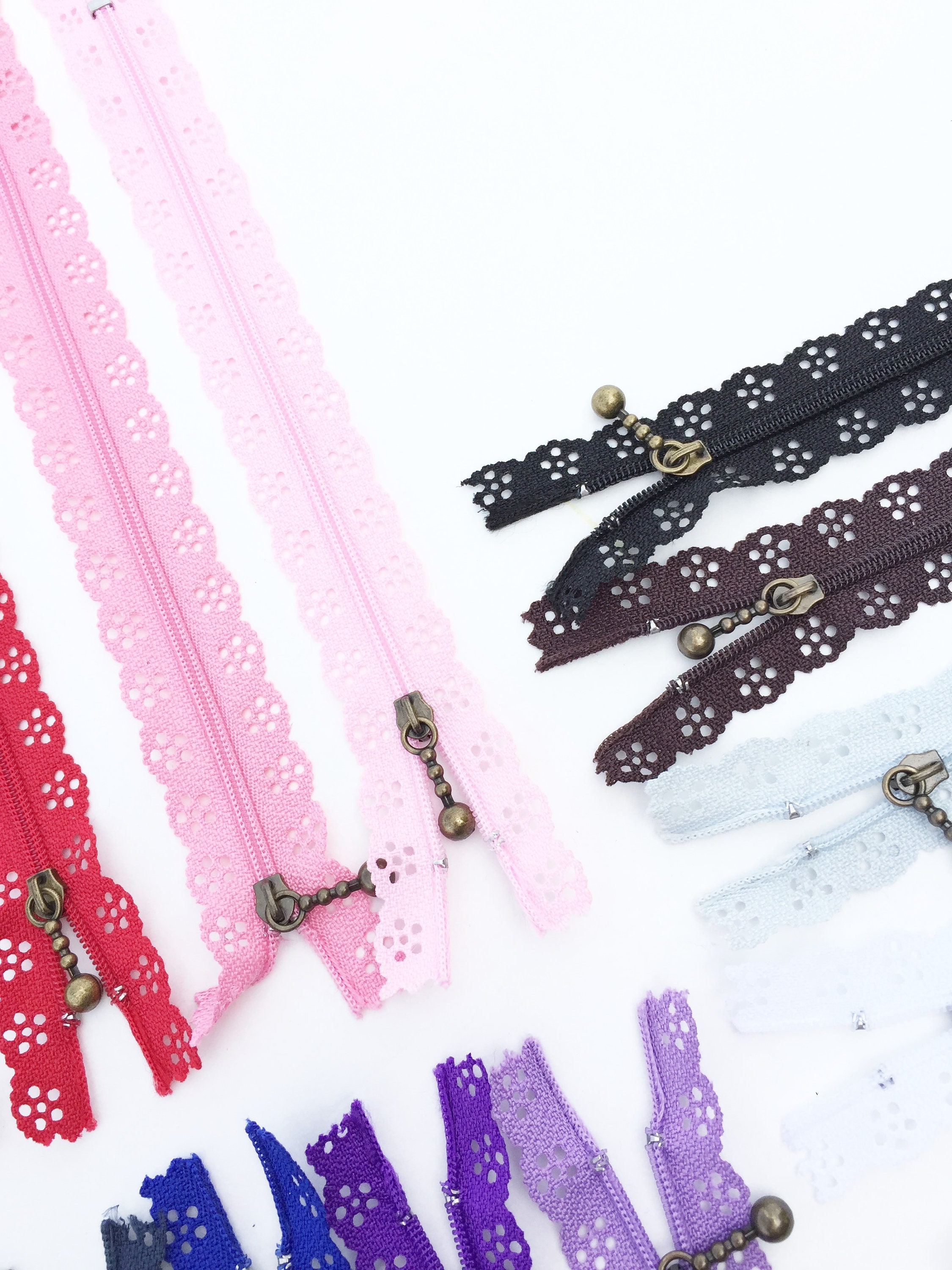 Lace Zippers Decorative Zippers 30 Centimeter 12 Inches Etsy