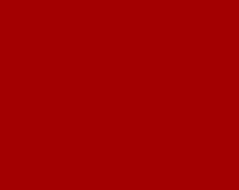 Solid Scarlet Red Cotton Flannel Fabric by Yard, Baby Nursery Quilting Material