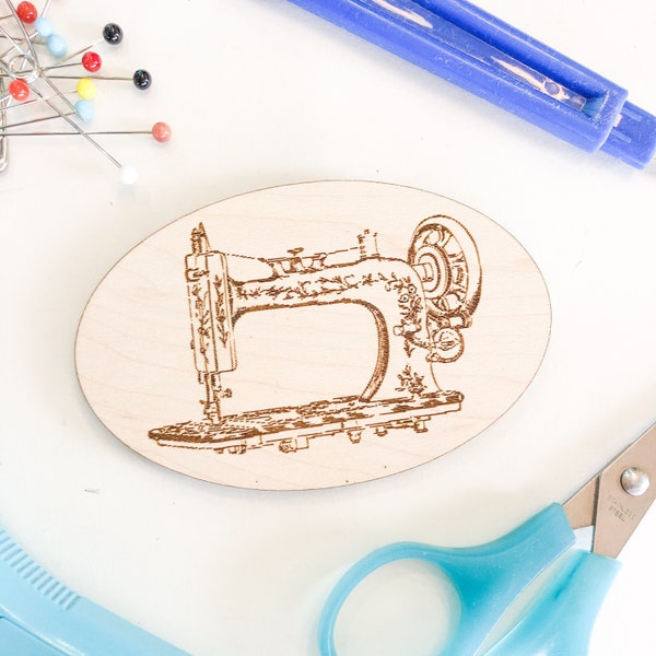 Magnetic Pin Cushion, Unique Sewing Gifts for Mom, Pincushion Sewing Box Needle Minder, Vintage Sewing Machine