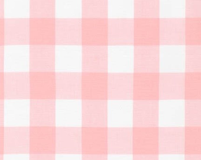 Pink Plaid Fabric Cotton Fabric by the Yard Etsy