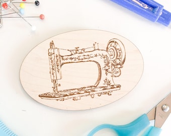 Magnetic Pin Cushion, Unique Sewing Gifts for Mom, Pincushion Sewing Box Needle Minder, Vintage Sewing Machine