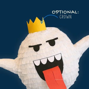 Boo Ghost Mario Party Smashers Pinata, Birthday Party, Engagement Celebration, Halloween Seasonal Birthday Pinata, Cute Piñatas, Wings