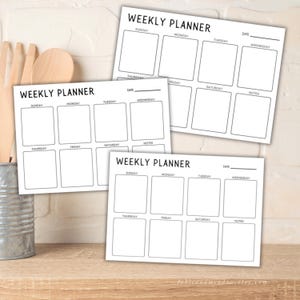 Printable Food Planner Template: Weekly Meal Plan (A4 A5 Letter PDF) - Etsy