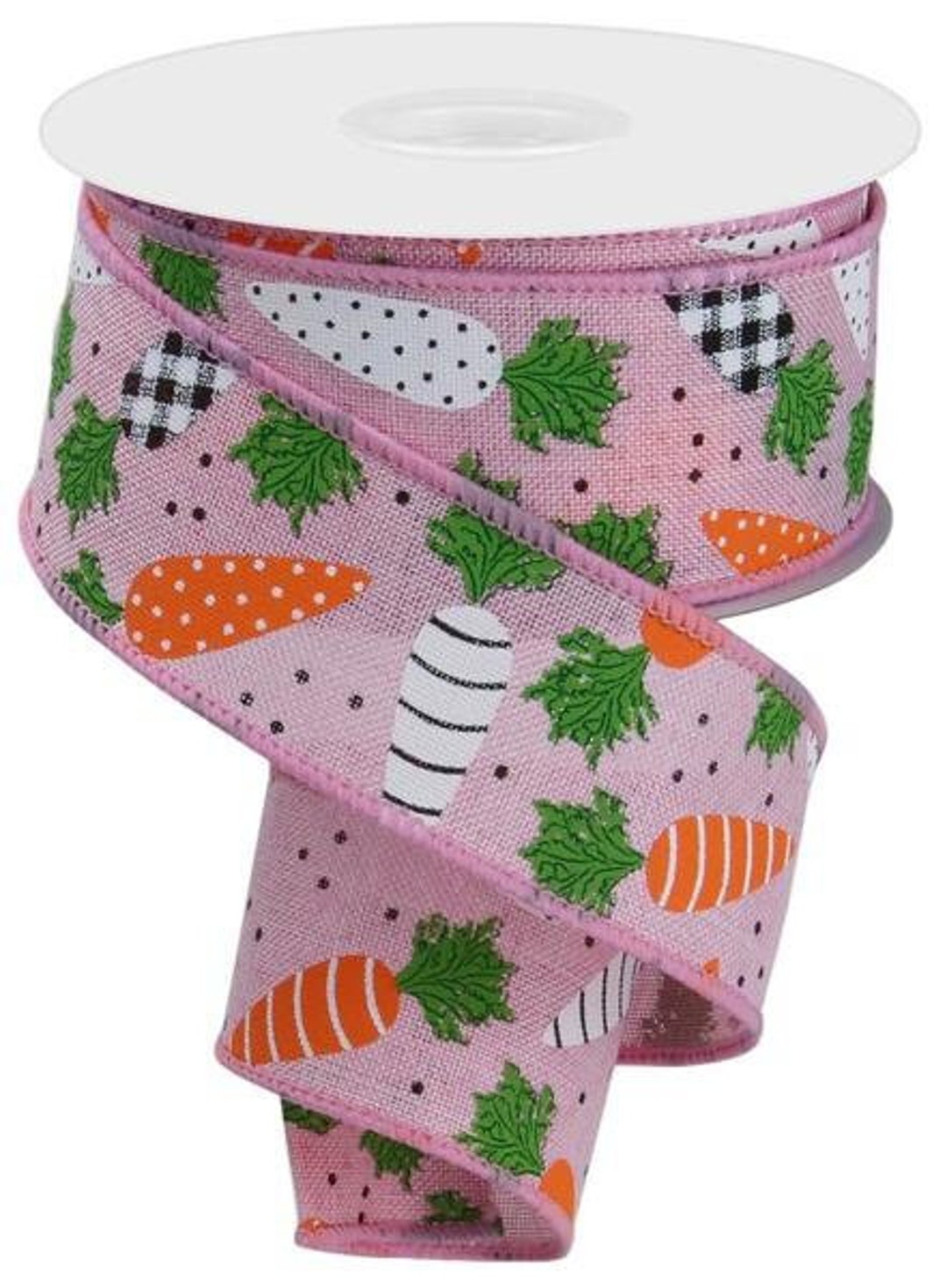 Carrot Ribbon Example Carrot Ribbon Pink Carrot Easter Ribbon Patterned Carrot Ribbon - Etsy