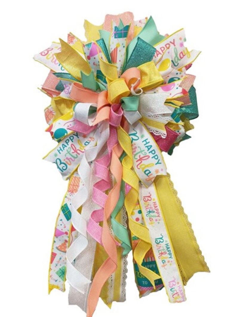 Happy Birthday Ribbon Birthday Wired Ribbon 1.5 Inch Wired Ribbon - Etsy