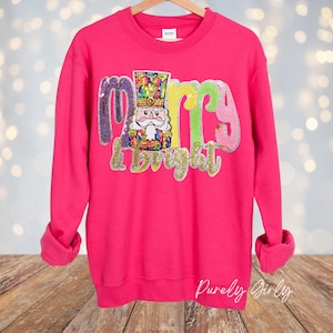 Nutcracker Iron on Patch Chenille Sequin Merry and Bright patch