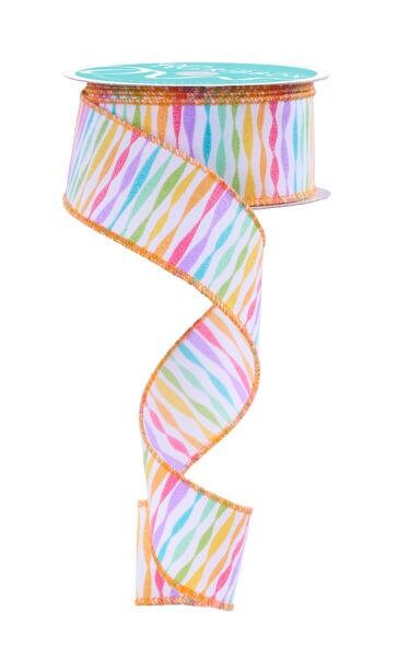 Rainbow Stripes Ribbon Rainbow Twisted Stripes Ribbon Mutli Color ...