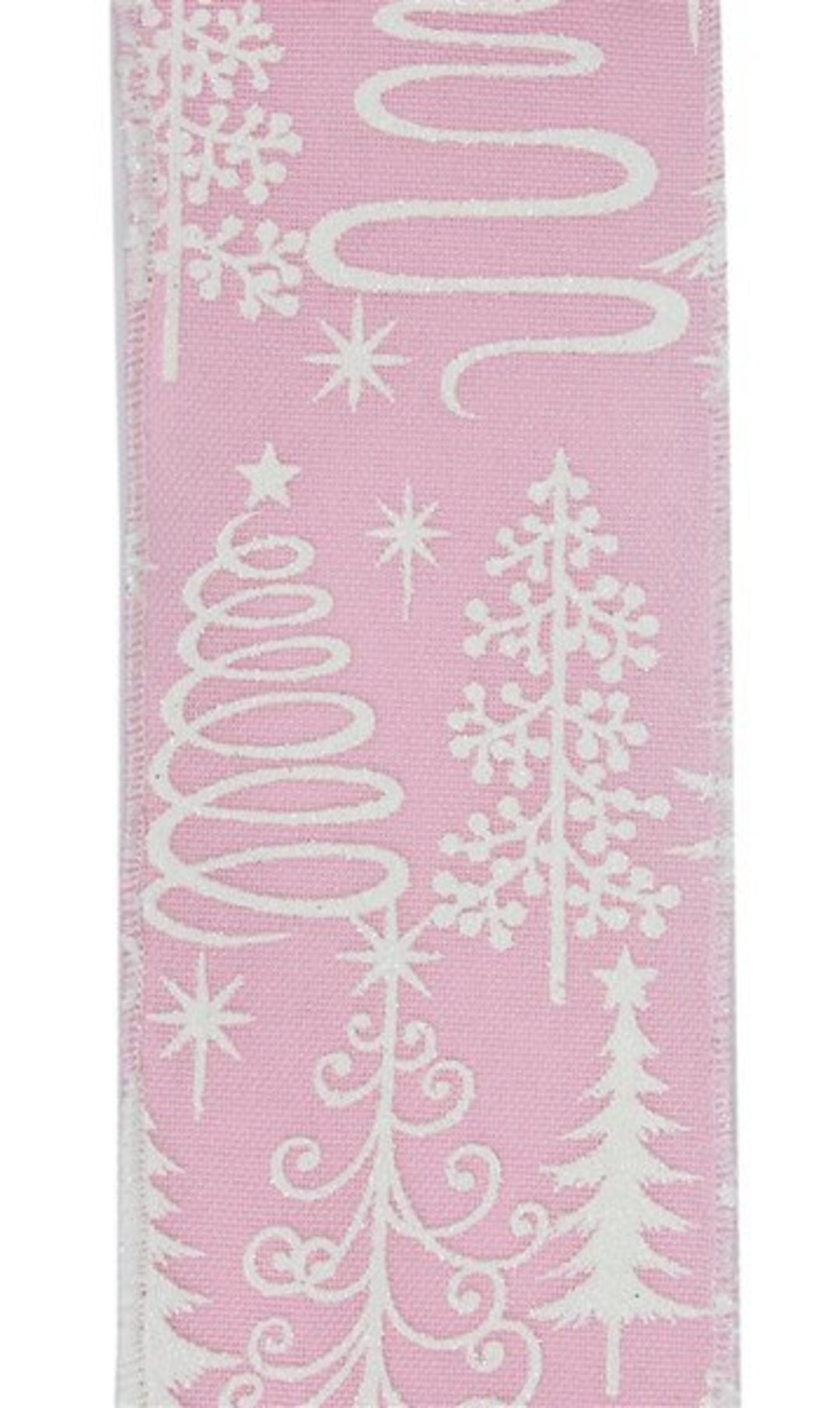 Pink Christmas Tree Ribbon 