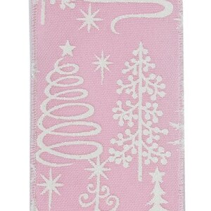 Pink Christmas Tree Ribbon Light Pink Tree Ribbon - Etsy