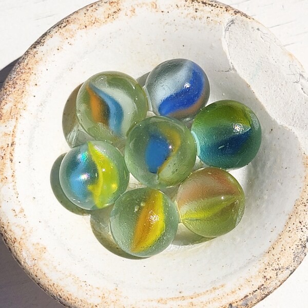 Hawaiian Cat Eye Sea Glass Marble Mix