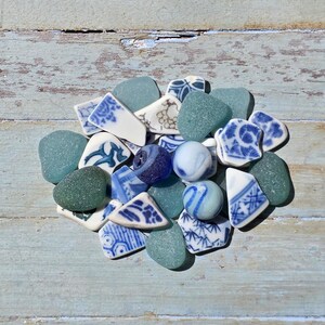 Japanese and Hawaiian Sea Pottery | Sea Glass | Sea Glass Marbles F3