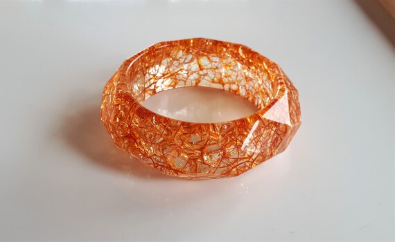 Vintage deadstock Statement clear transparent cra… - image 4