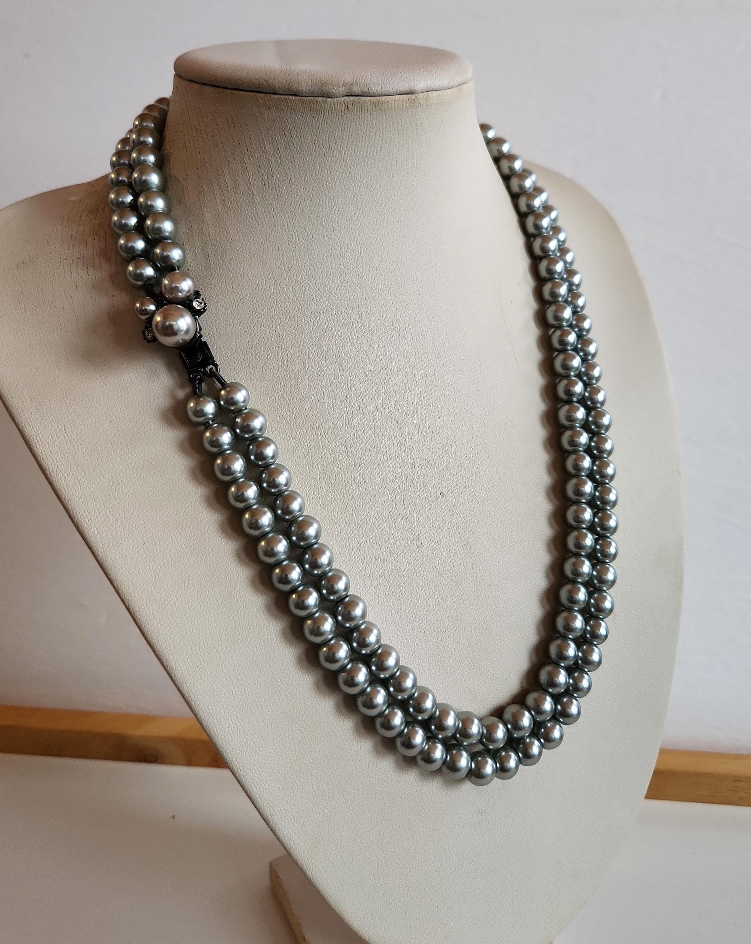 ◆VINTAGE HOLLYWOOD◆ Bumpy Beads Necklace VH2435NE002M Amazon.com: BABEYOND Long Pearl Necklace Faux Pearls