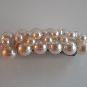 Barrette de pelo de perlas de imitación de cuentas vintage