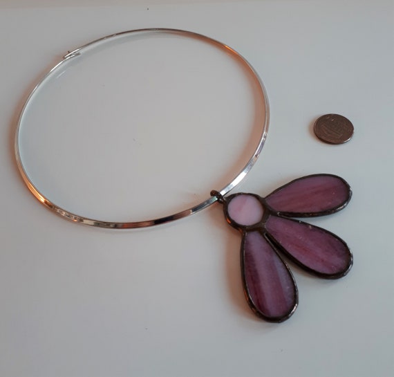 STATEMENT unique torque necklace with plique a jo… - image 5