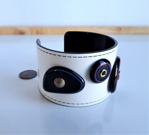 Statement designer white black interior plastic r… - image 8