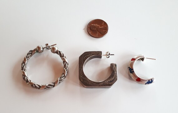 Pick an Item Statement Single Hoop Earring in Sterling Pick an Item Statement Single Hoop Earring in Sterling