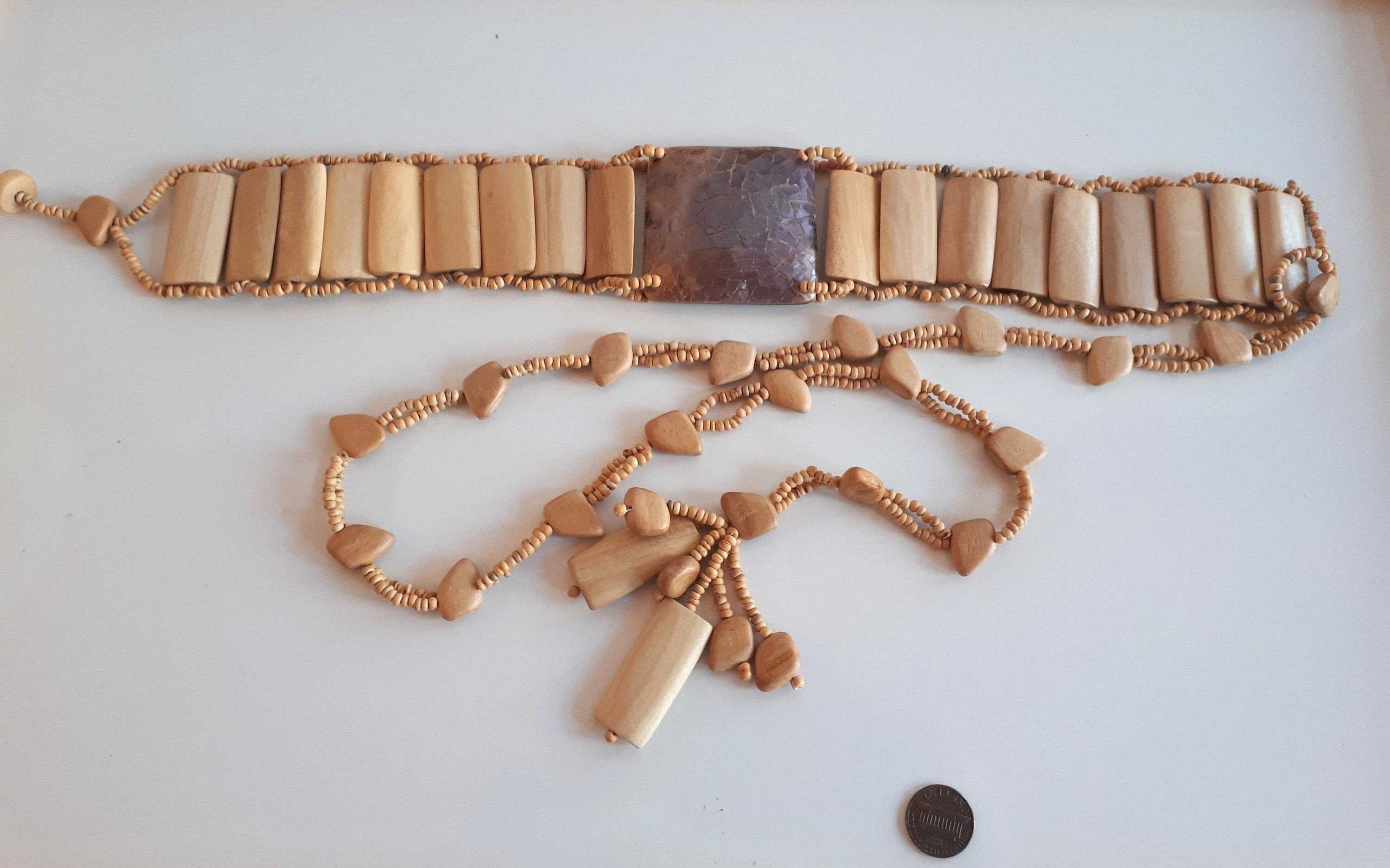 Artisan Boho Mother of Pearl Shell Wooden Bead Belt Festival Hippie Coastal Belt MOTHER OF PEARL BELT – MAUI MERMADE JEWELRY main image 4